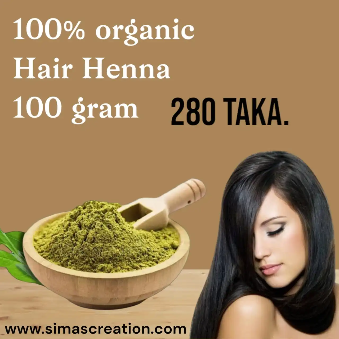 100% natural hair henna (100 gram )
